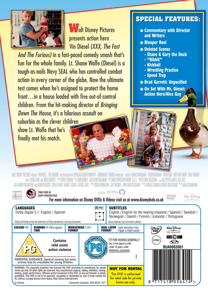 The Pacifier DVD