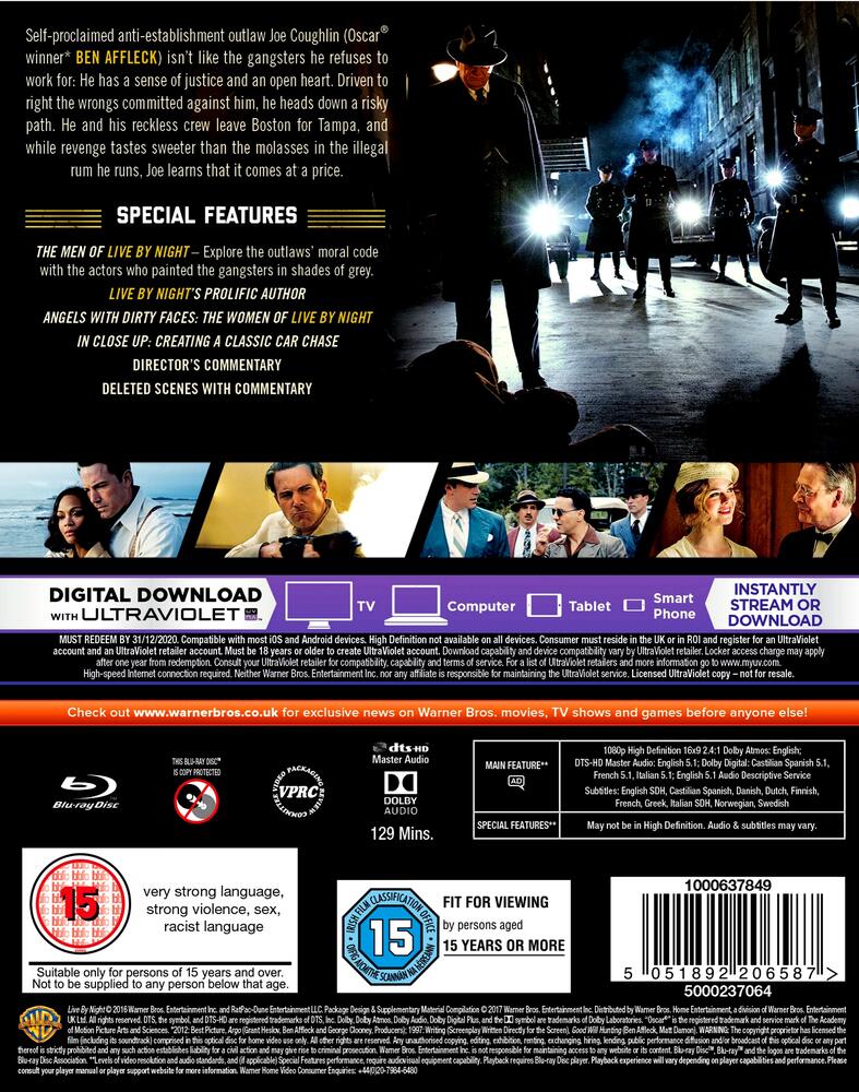 Live By Night Blu-Ray