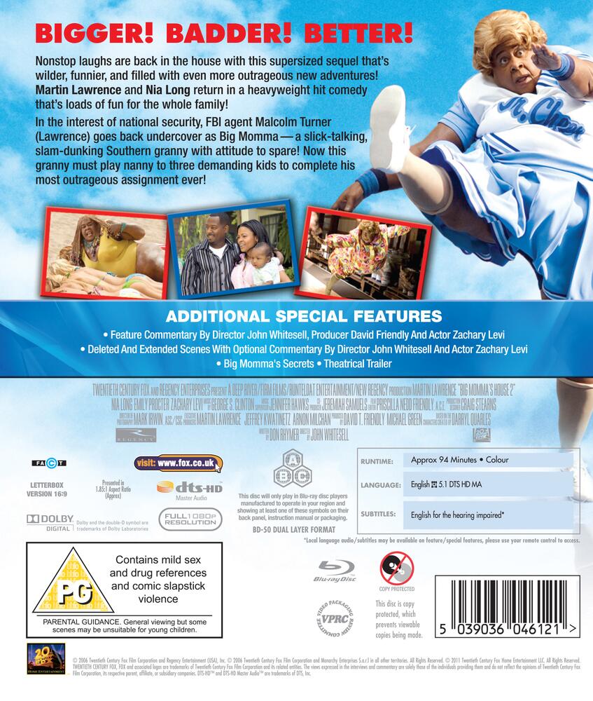 Big Mommas House 2 Blu-Ray