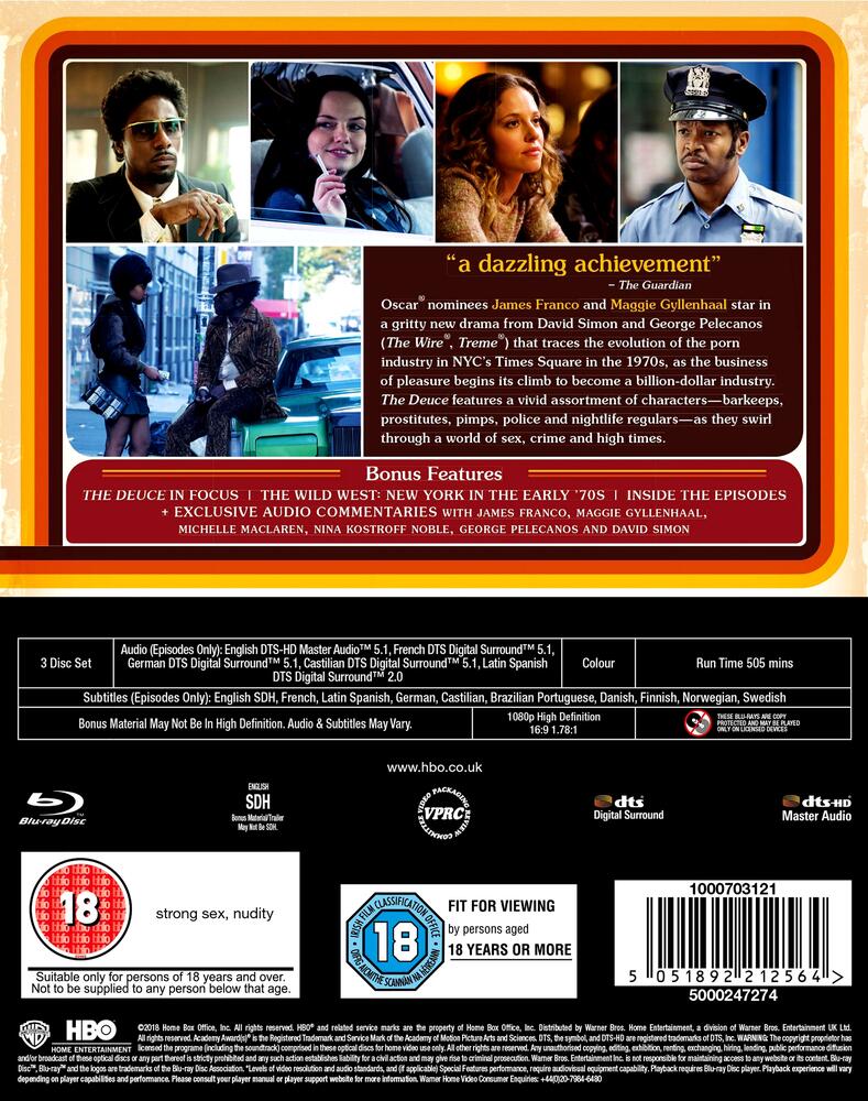 The Deuce Season 1 Blu-Ray