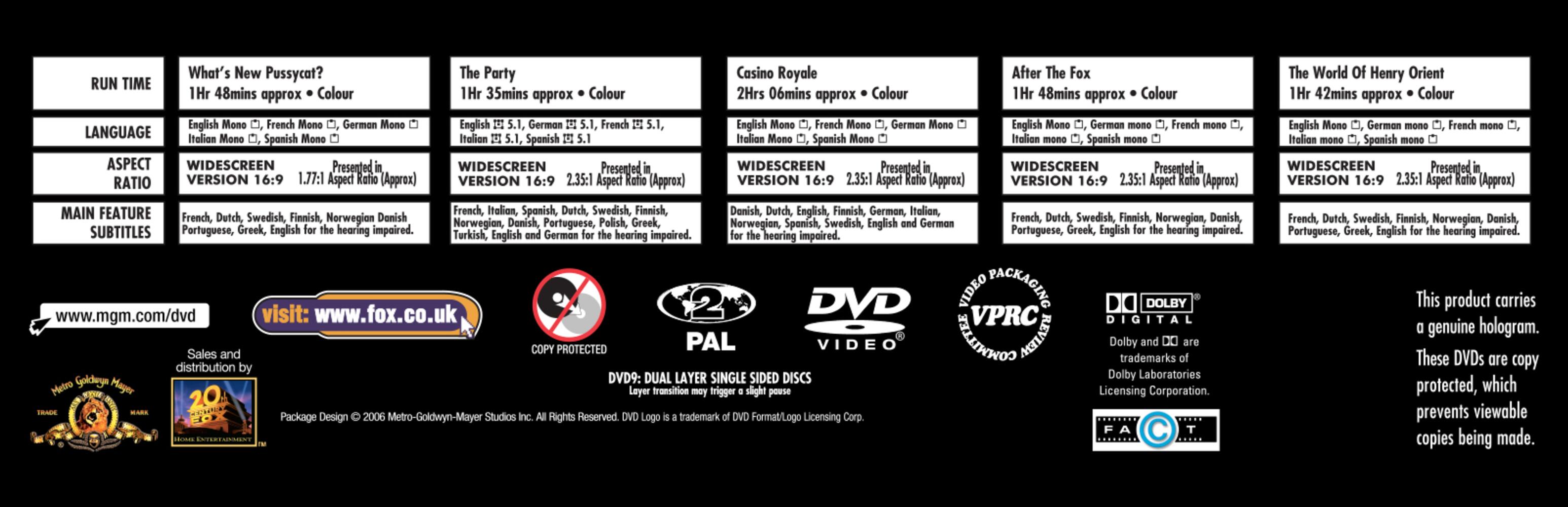 Peter Sellers Collection DVD