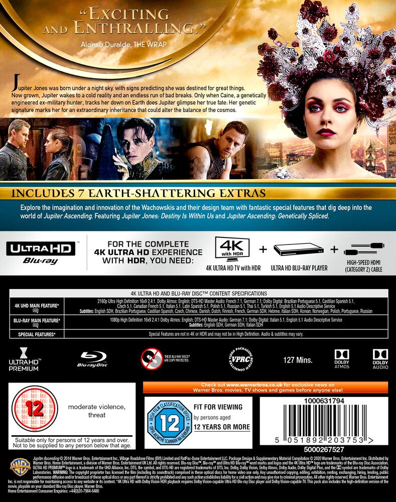 Jupiter Ascending 4K Ultra HD