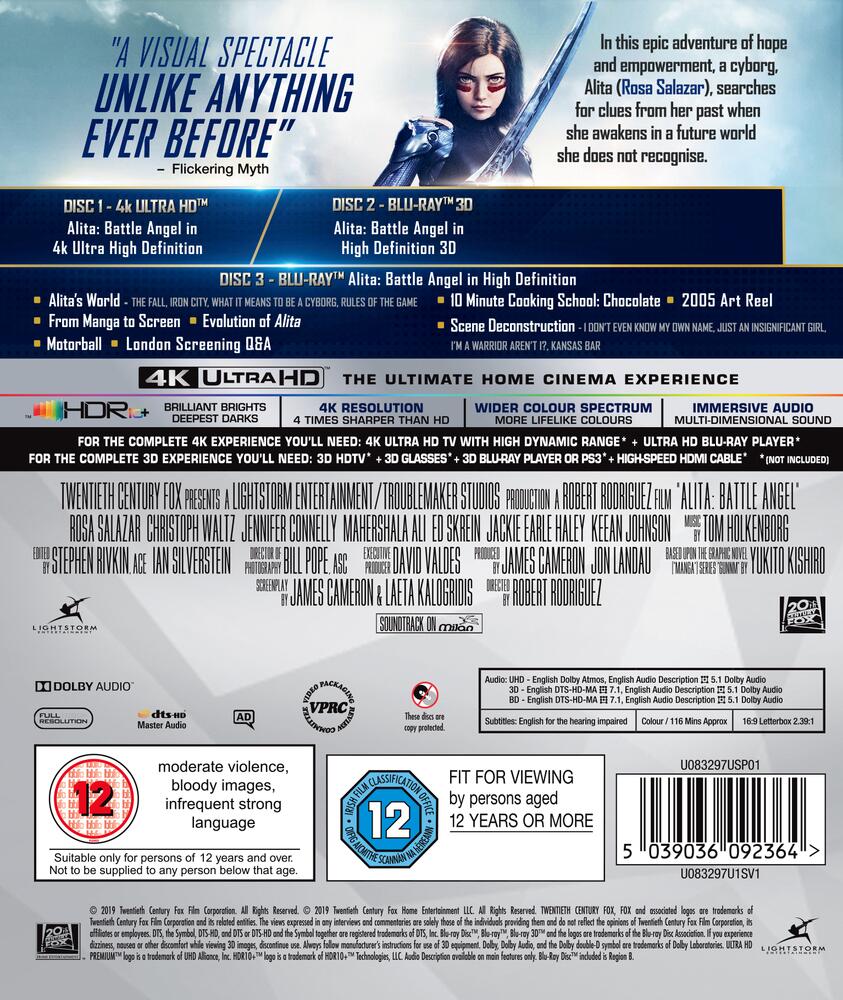 Alita - Battle Angel 4K Ultra HD