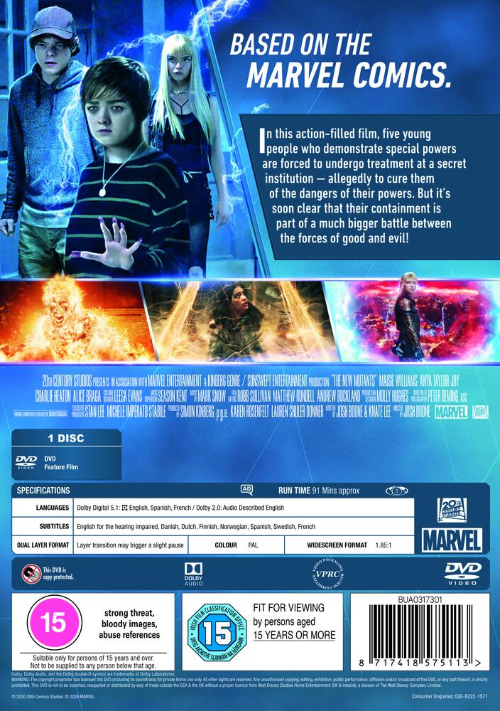 The New Mutants DVD