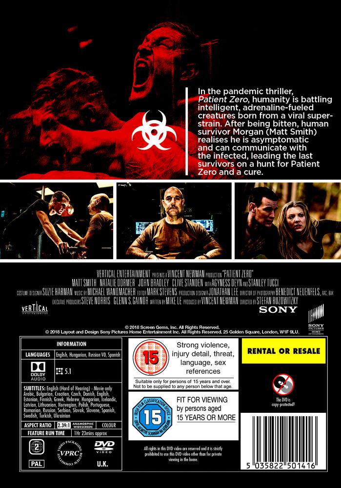 Patient Zero DVD