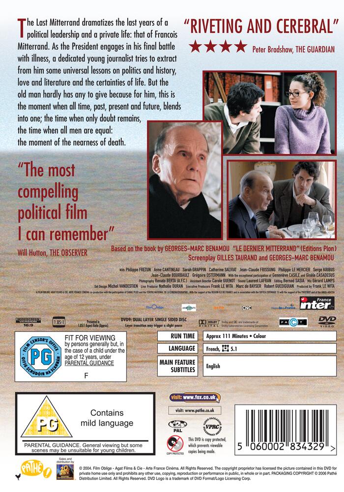 The Last Mitterrand DVD
