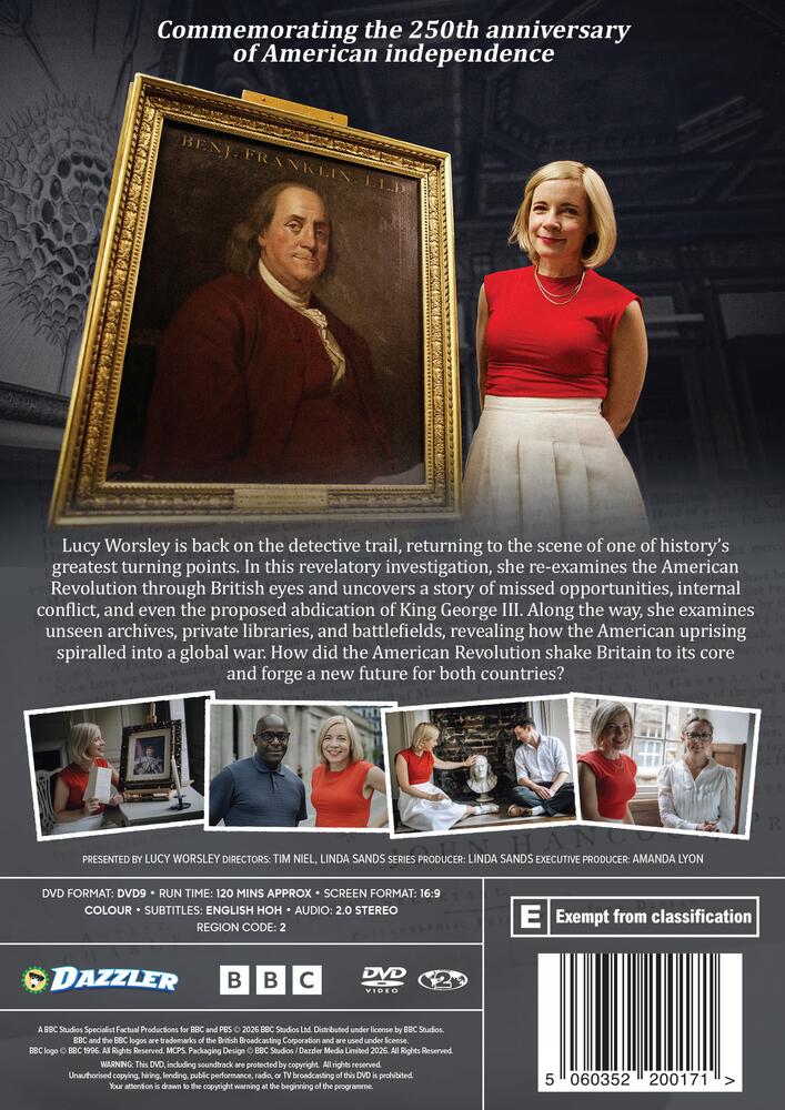 Lucy Worsley Investigates The American Revolution DVD