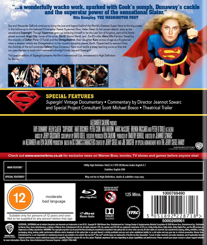 Supergirl (Original) Blu-Ray