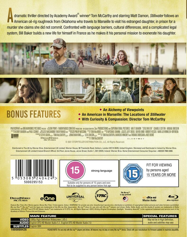 Stillwater Blu-Ray