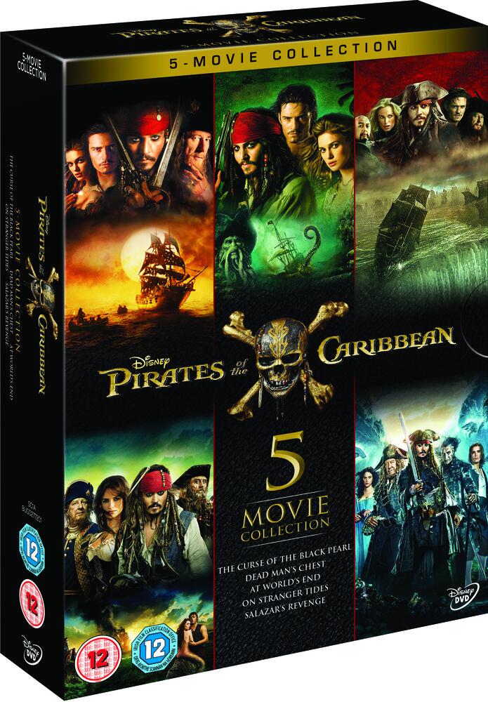 Pirates Of The Caribbean - 1 to 5 Movie Collection DVD