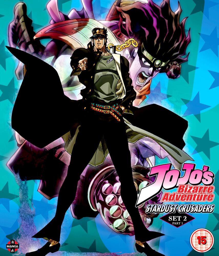 JoJos Bizarre Adventure Set 2 - Stardust Crusaders Part 1 Episodes 1-24 Blu-Ray