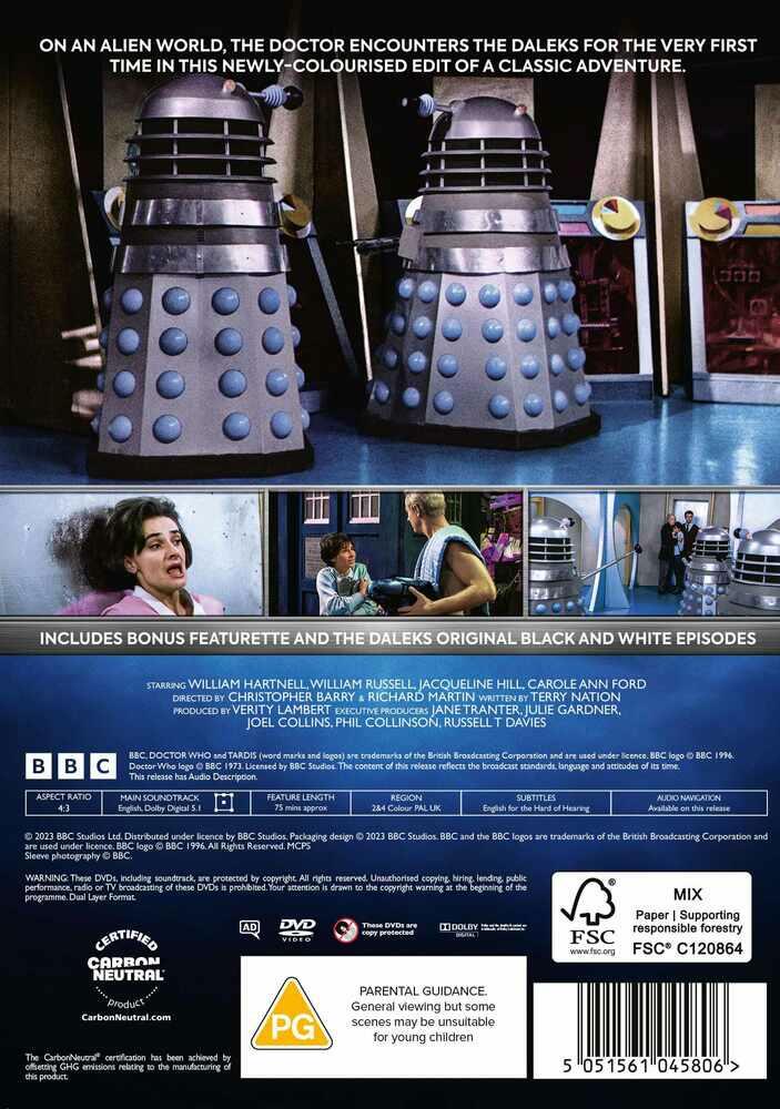 Doctor Who - The Daleks In Colour DVD