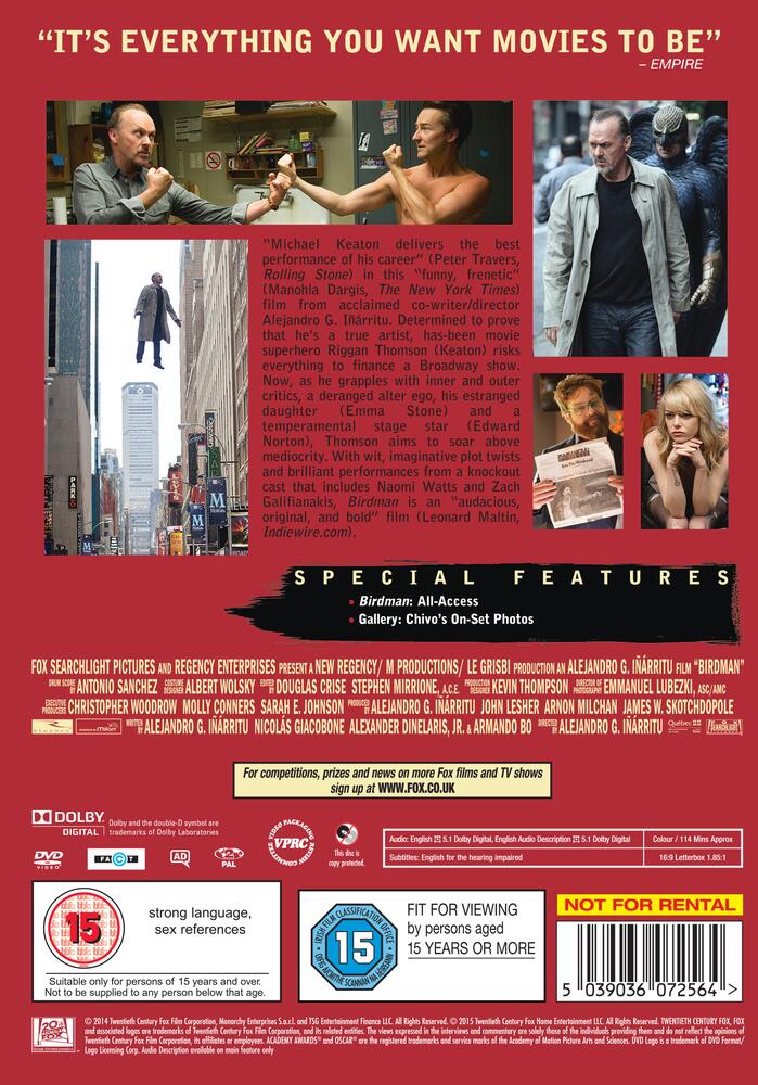 Birdman DVD