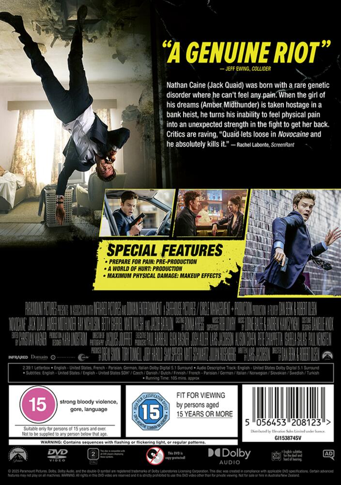 Novocaine DVD