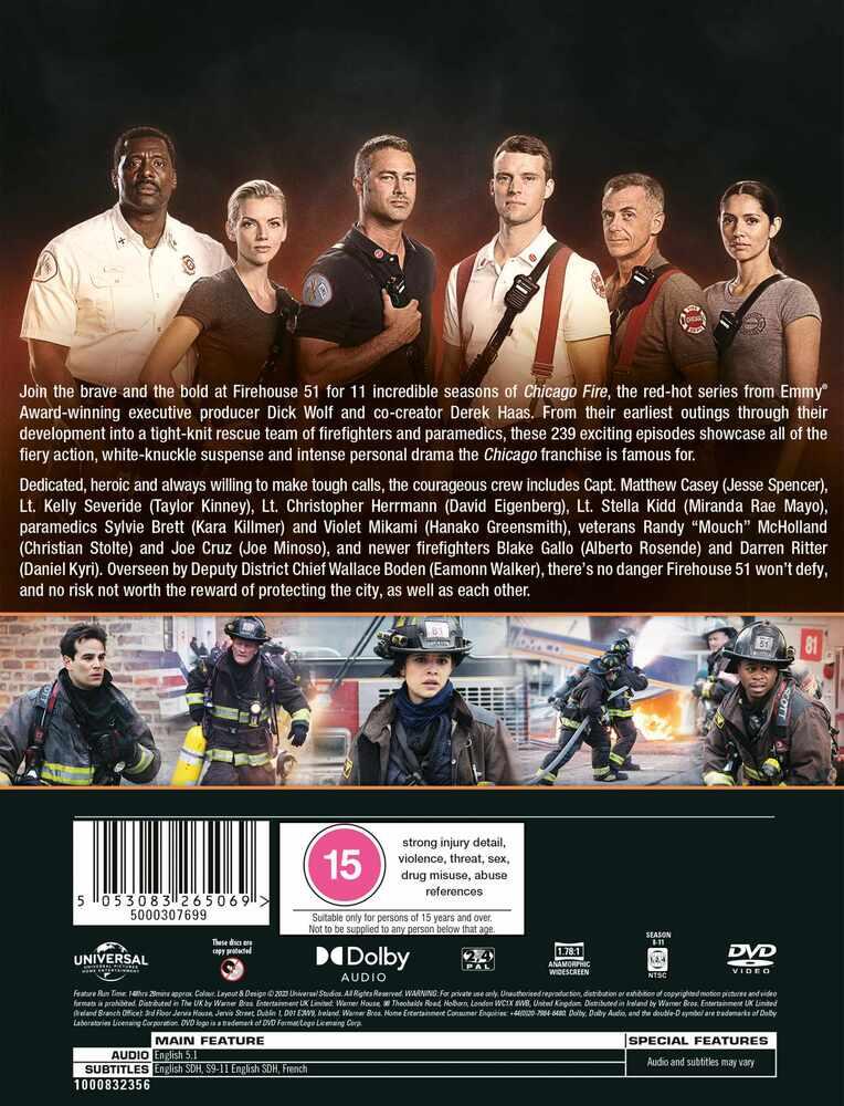 Chicago Fire Seasons 1 to 11 DVD