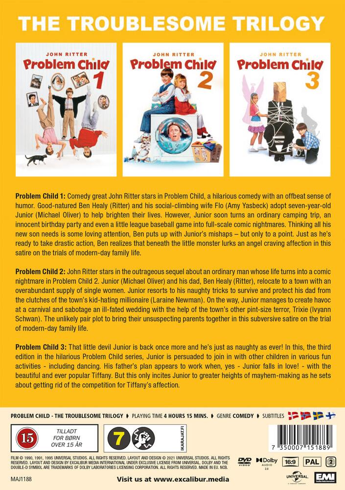 Problem Child Principle Problem Child 1 to 3 Complete Movie Trilogy DVD | Deff.com