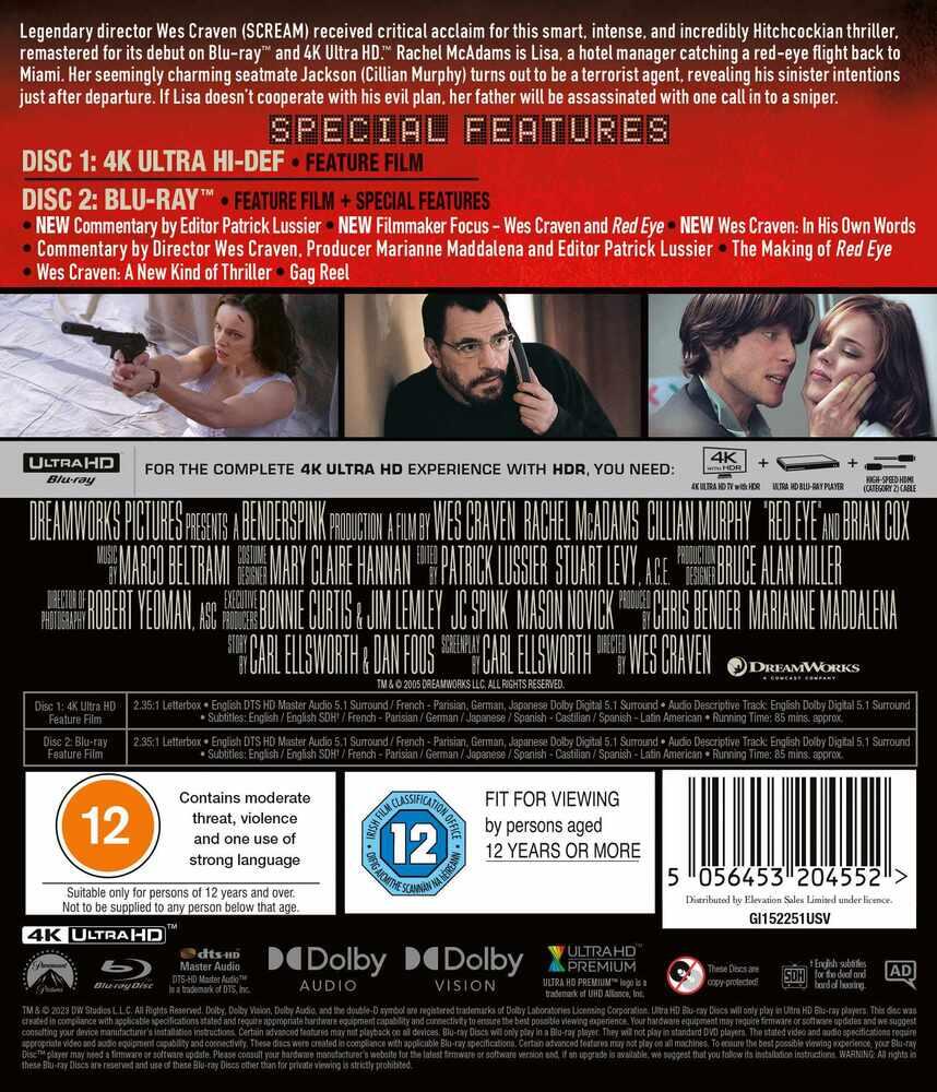 Red Eye 4K Ultra HD + Blu-Ray