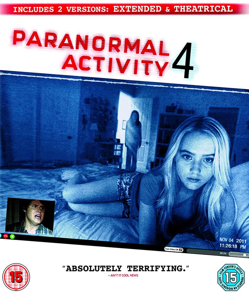 Paranormal Activity 4 - Extended Cut Blu-Ray