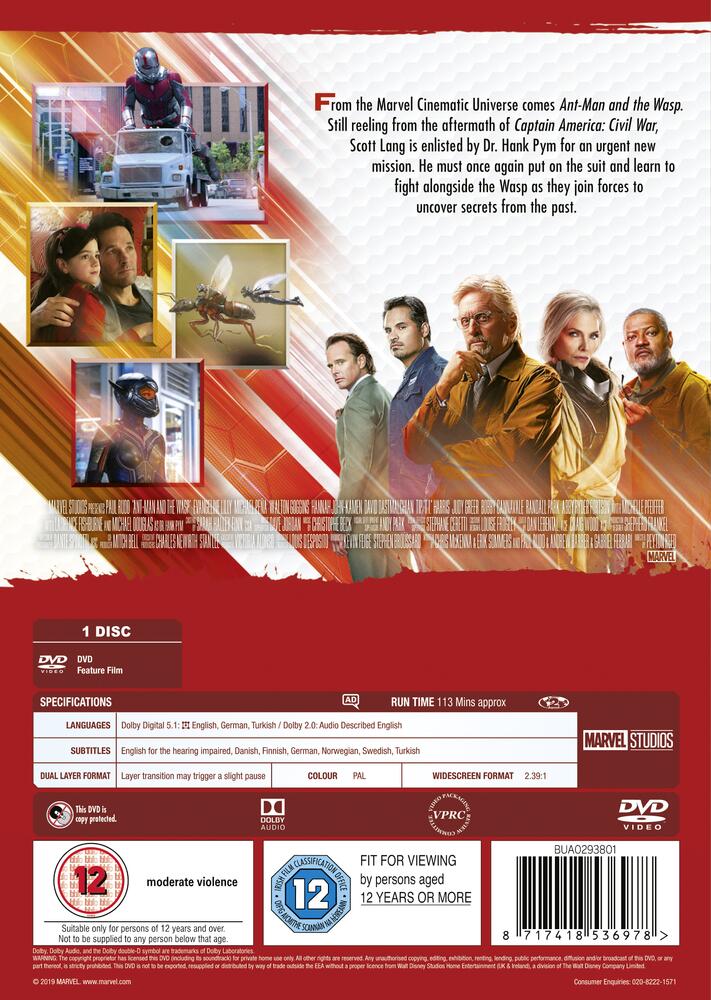 Ant-Man And The Wasp DVD