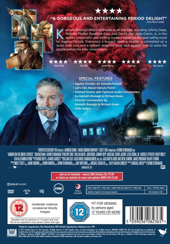 Murder On The Orient Express DVD