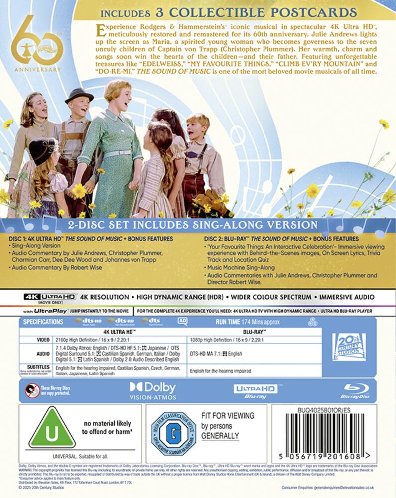 The Sound Of Music Limited Edition Steelbook 4K Ultra HD + Blu-Ray