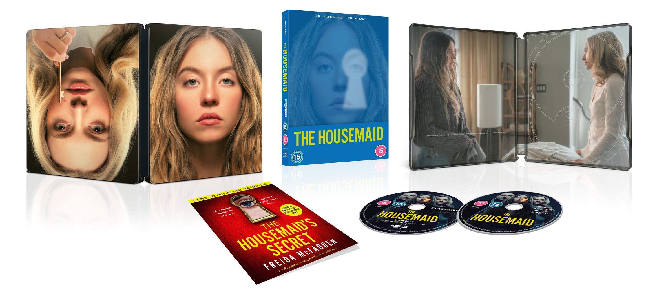 The Housemaid (2025) Limited Edition Steelbook 4K Ultra HD + Blu-Ray