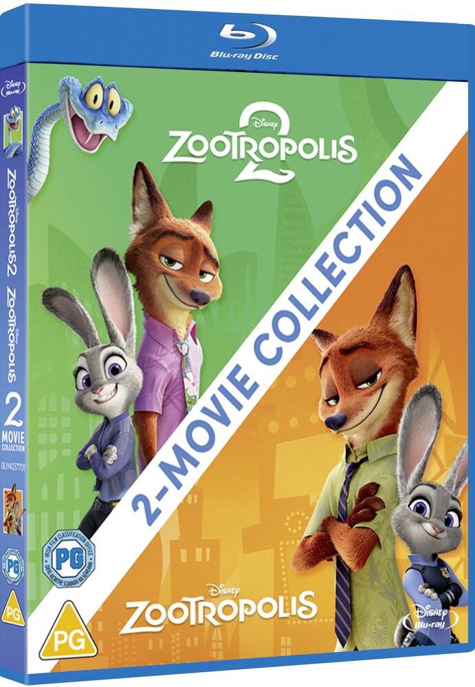 Zootropolis / Zootropolis 2 (Aka Zootopia) Blu-Ray
