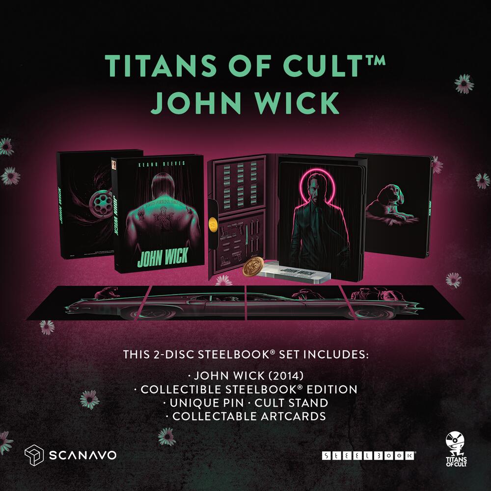John Wick - Titans Of Cult Limited Edition Steelbook 4K Ultra HD + Blu-Ray