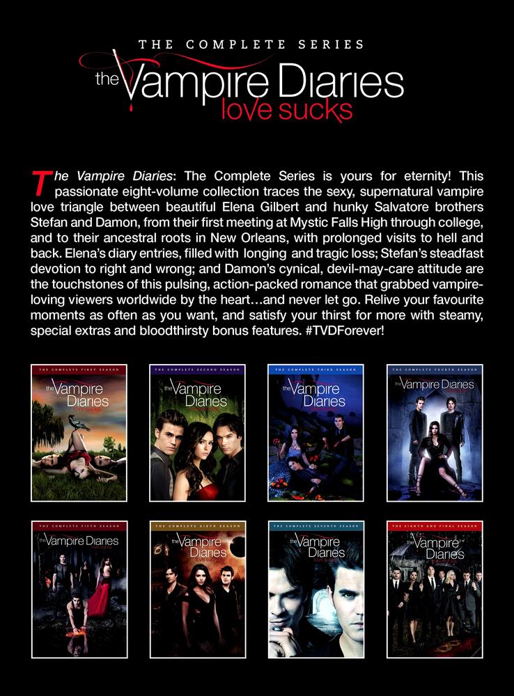 The Vampire Diaries Seasons 1 to 8 Complete Collection DVD