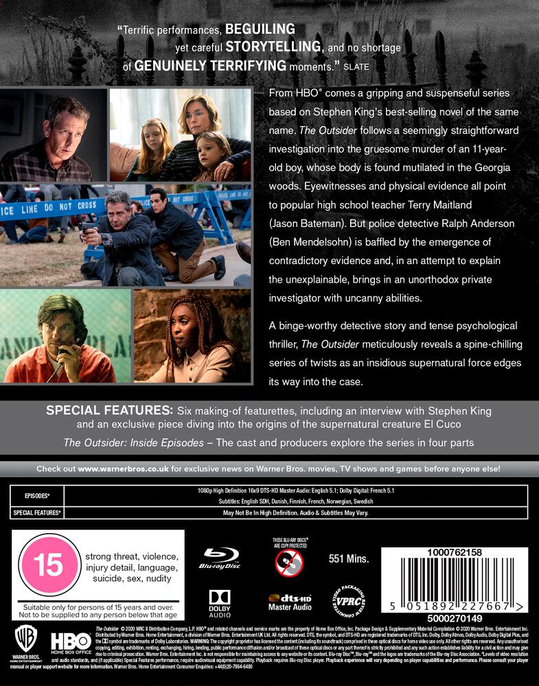 Stephen King - The Outsider Season 1 Blu-Ray