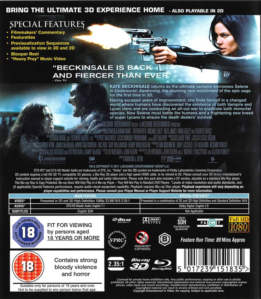 Underworld Awakening - 3D