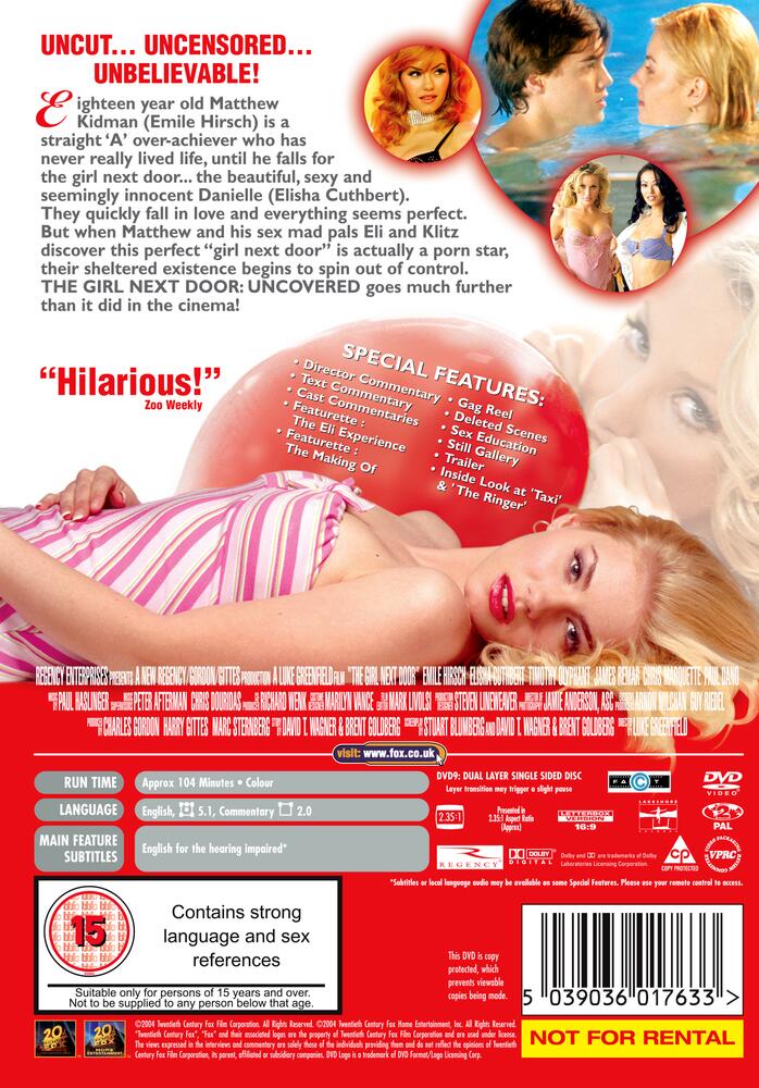 The Girl Next Door - Uncovered DVD