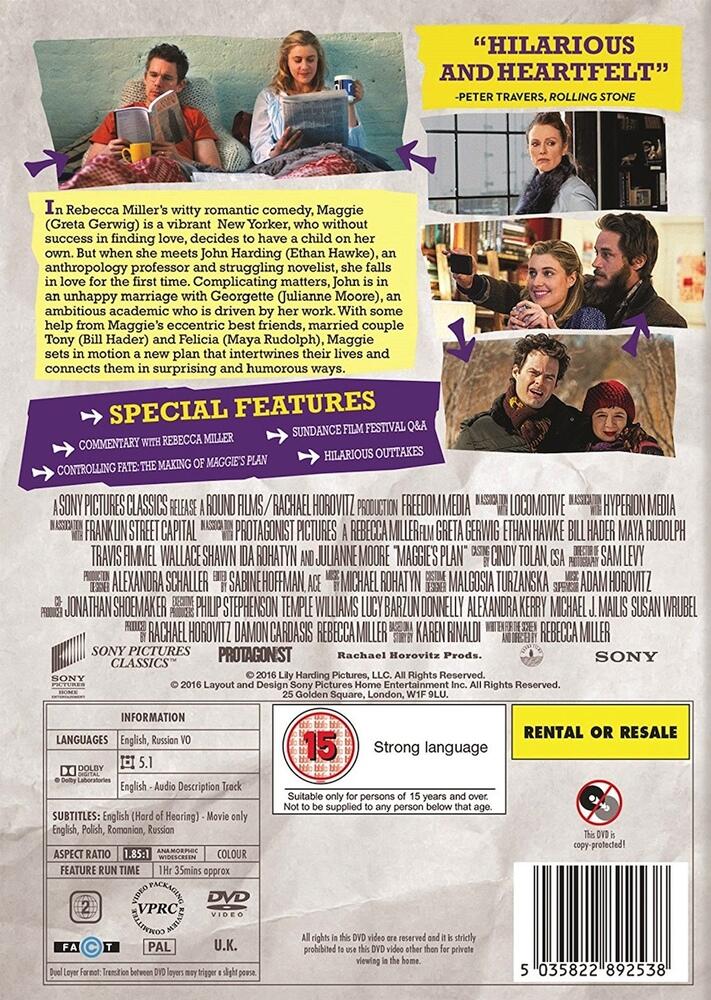 Maggies Plan DVD