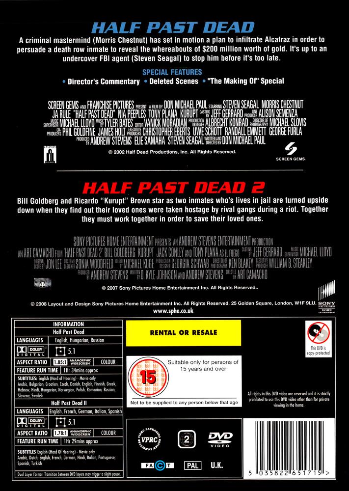 Half Past Dead / Half Past Dead 2 DVD