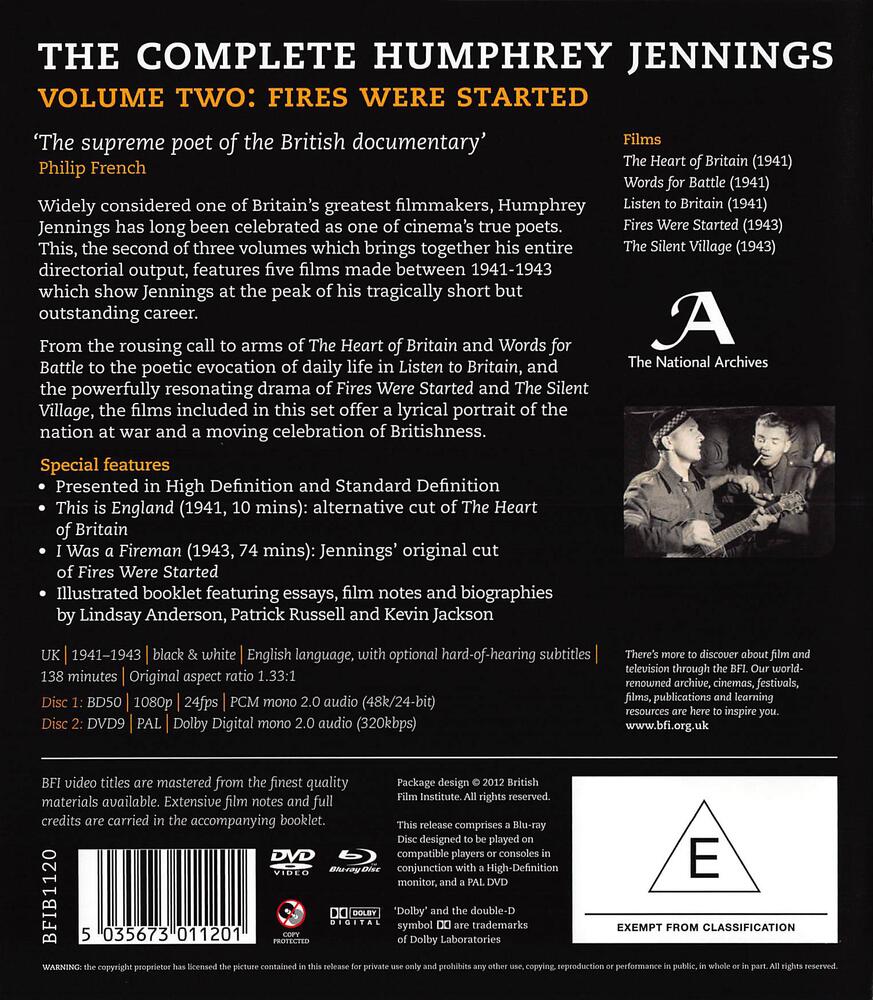The Complete Humphrey Jennings - Volume Two Fires Where Started