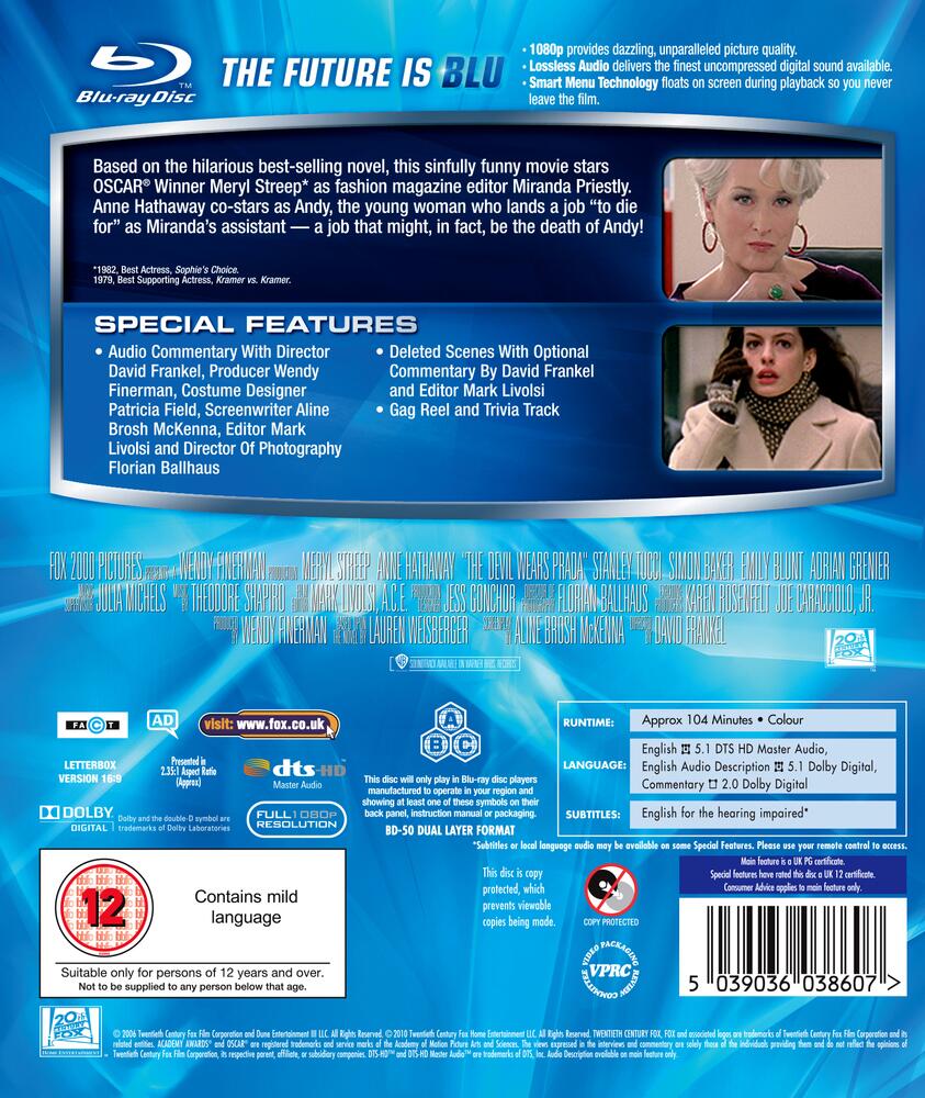 The Devil Wears Prada Blu-Ray