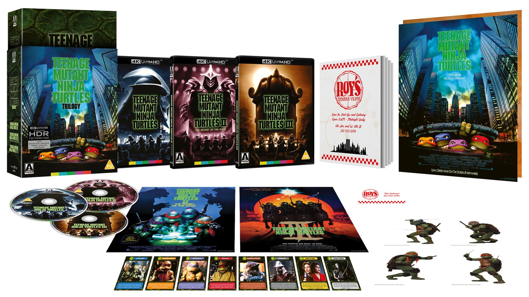 TMNT - Teenage Mutant Ninja Turtles (3 Films) (1990-1993) Movie Collection Limited Edition 4K Ultra HD