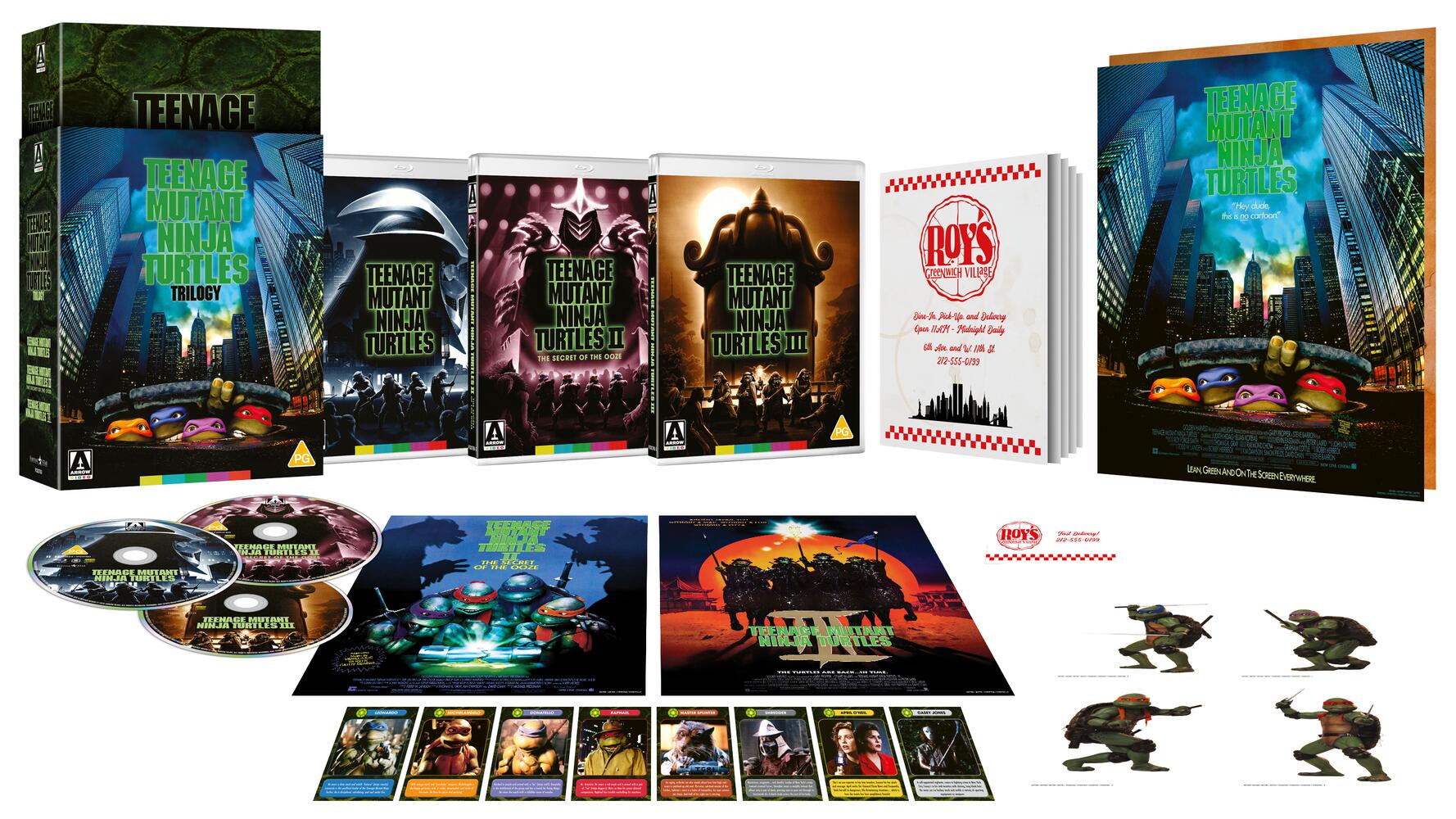 TMNT - Teenage Mutant Ninja Turtles (3 Films) (1990-1993) Movie Collection Limited Edition Blu-Ray