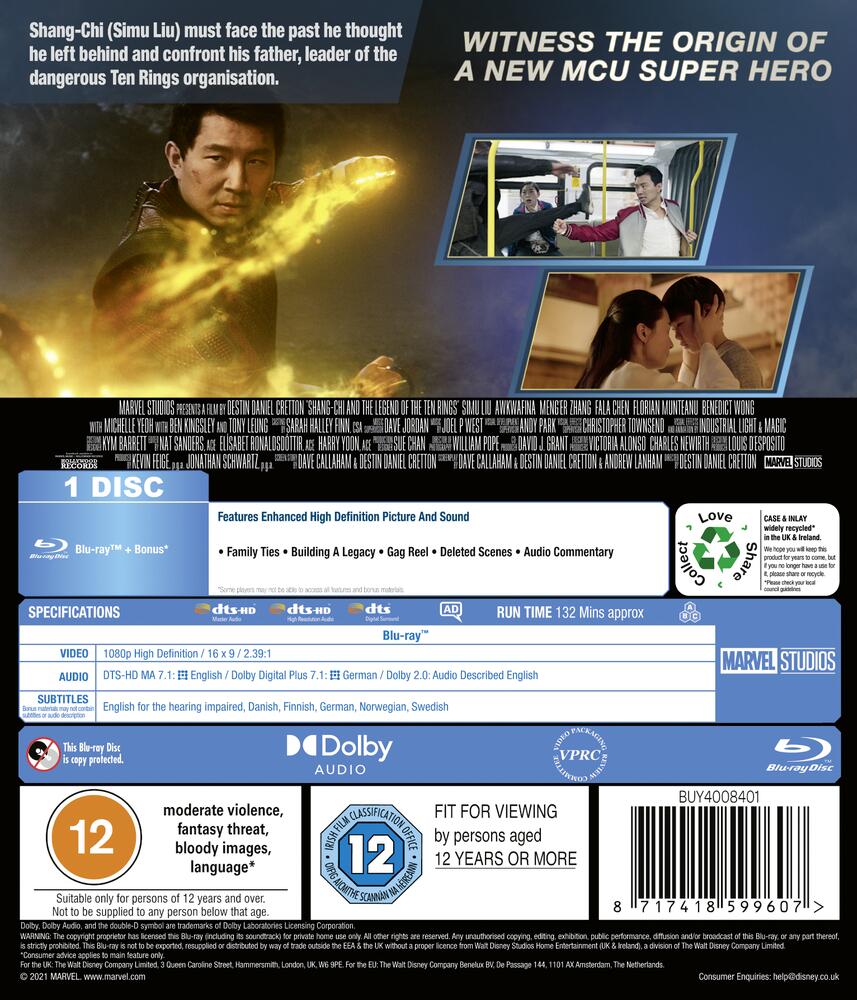 Shang-Chi Blu-Ray