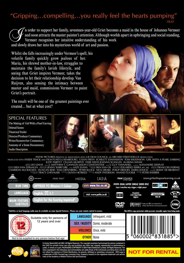 Girl With A Pearl Earring DVD