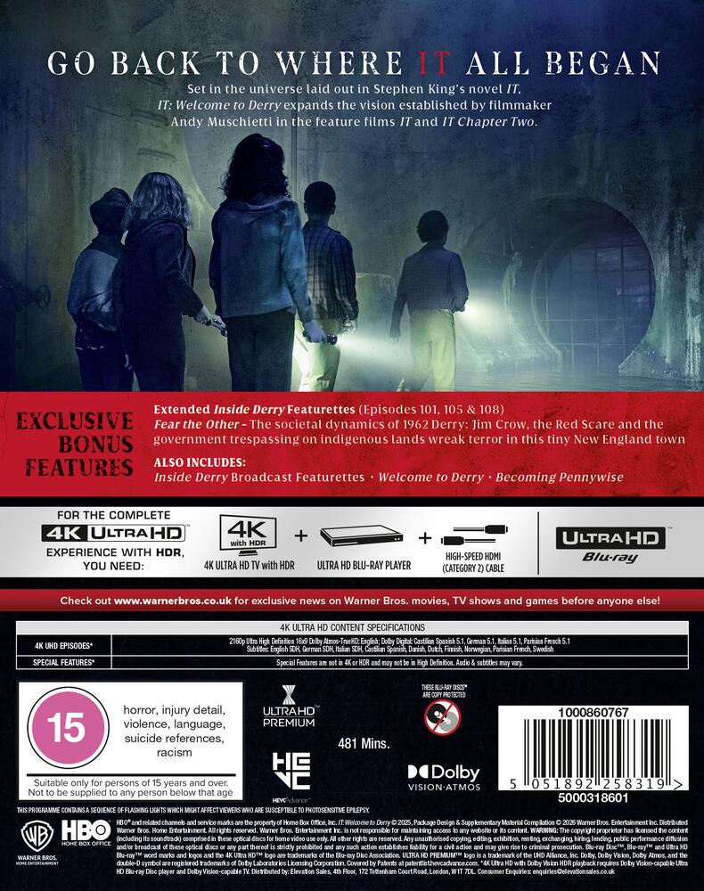 IT - Welcome To Derry Season 1 4K Ultra HD