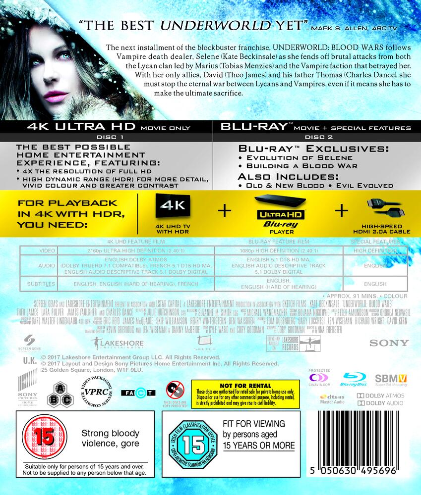 Underworld - Blood Wars 4K Ultra HD
