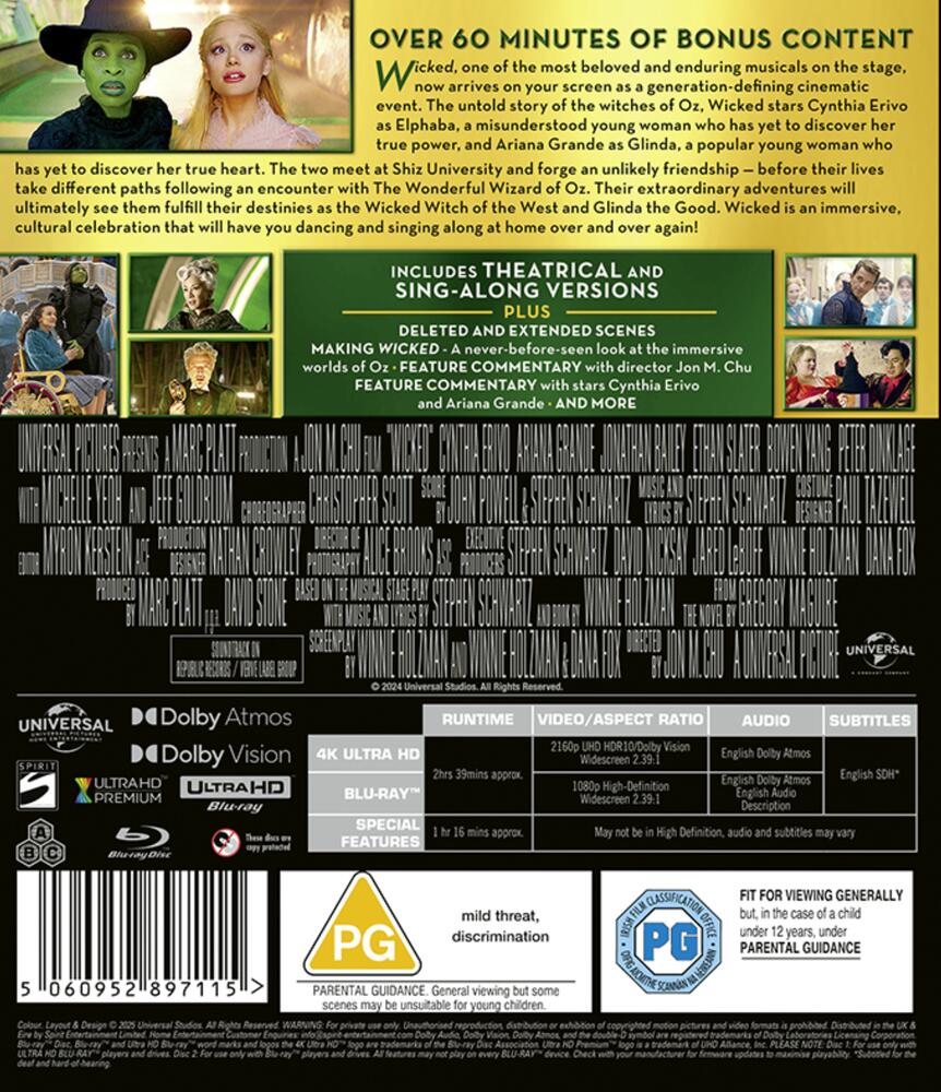 Wicked 4K Ultra HD + Blu-Ray