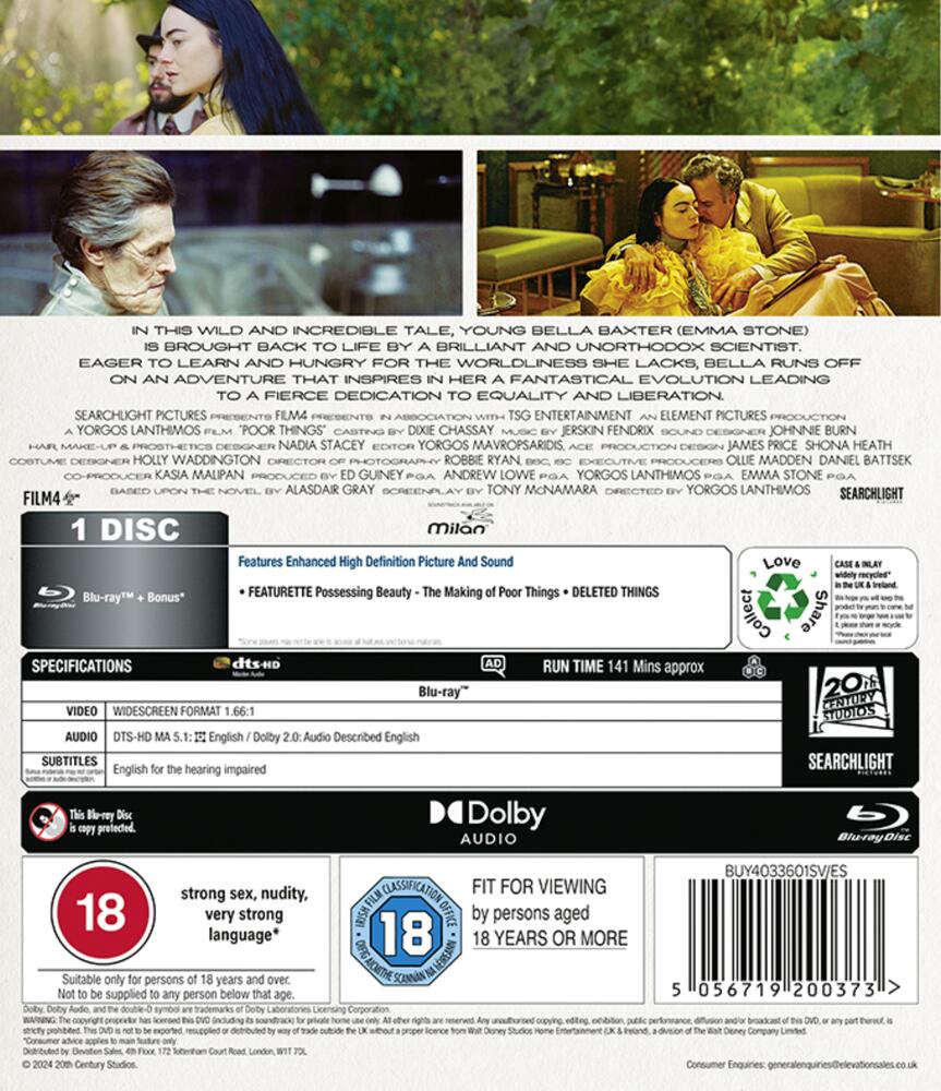 Poor Things Blu-Ray