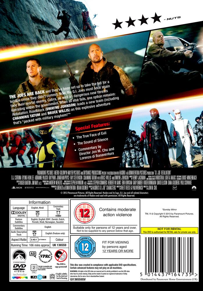 GI Joe - Retaliation DVD