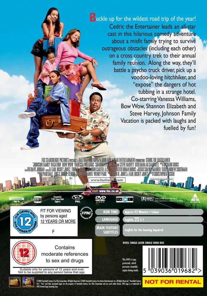 Johnson Family Vacation DVD