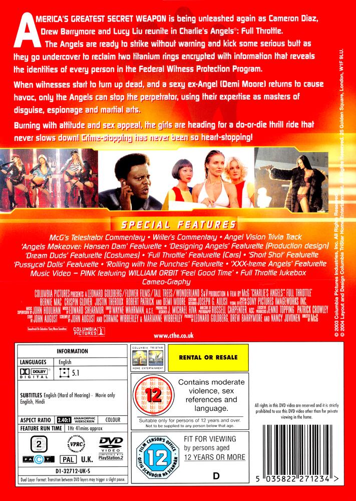 Charlies Angels - Full Throttle DVD