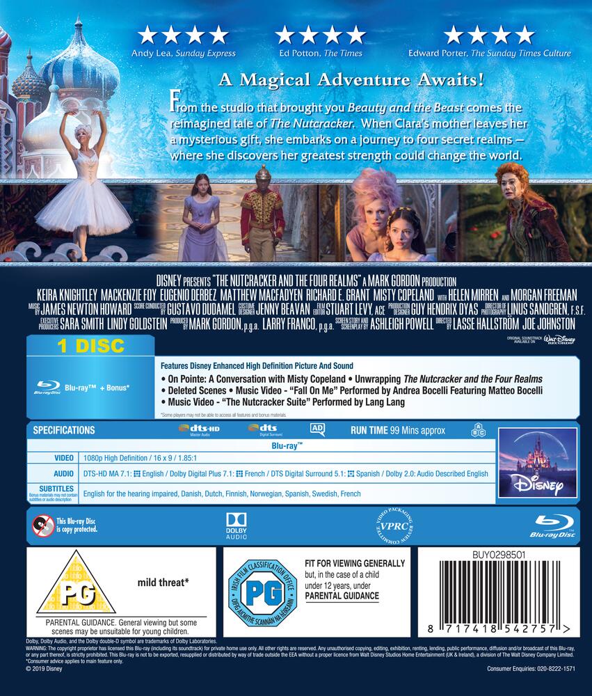The Nutcracker & the Four Realms Blu-Ray