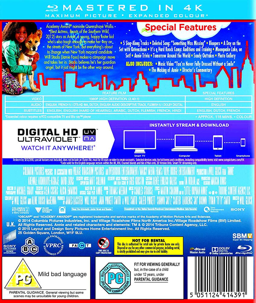 Annie Blu-Ray