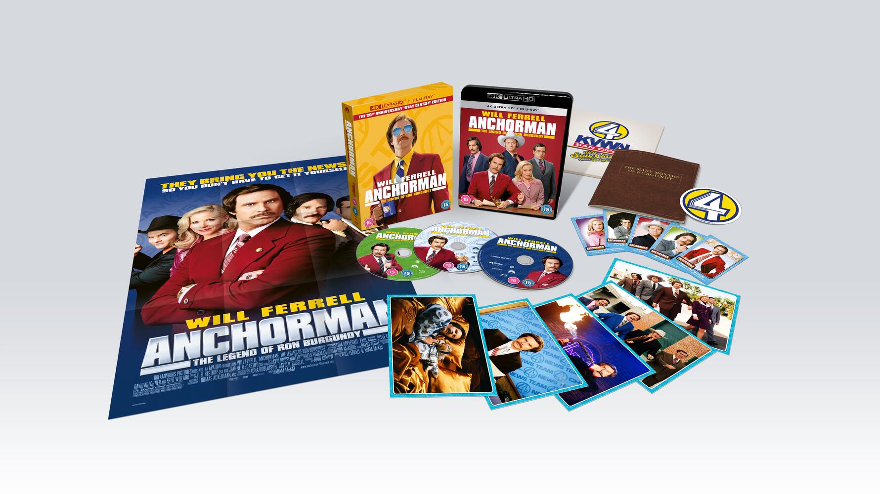 Anchorman - The Legend Of Ron Burgundy Limited Collectors Edition 4K Ultra HD + Blu-Ray